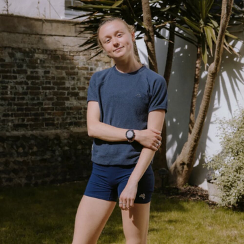 Tracksmith Terry Crew in Navy